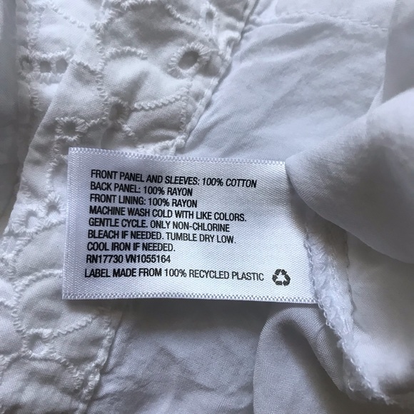 SOLD [A New Day] White Peasant Top Blouse - Picture 5 of 8